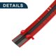 thumbnail image 4 of Car Truck Window Trim Strip 7/10" 18mm Width 10Ft 300cm Self Adhesive Scratch-Proof | Bumper Door Body Side Decorative Sticker Gloss Red 1 Set, 4 of 6