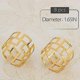 thumbnail image 2 of Set of 8 Napkin Rings Dinning Table Setting for Casual or Formal Occasions- Circle Gold, 2 of 4