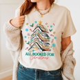 Christmas Book Tree Sweatshirt, Fourth Wing Book Christmas Sweatshirt