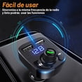 thumbnail image 3 of Archy Receptor Transmisor Bluetooth para Carro FM 3.1A Coche Auto Manos Libres Radio Reproductor Música MP3 Entrada USB Pantalla Luz LED Memoria Micro SD (BTX8), 3 of 7