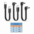 thumbnail image 6 of 66W Type C to Type C Flat Charging Cable for Smartphones Tablets and Laptops 90 Degree Option Soft Silicone USB C Cord, 6 of 10