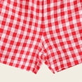 thumbnail image 5 of TOWED22 Toddler Baby Boy Girl Shorts Gingham Plaid/Seersucker Shorts Summer Casual Elastic Waist Shorts Pants Bottoms(Red,5-6 Y), 5 of 6