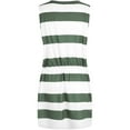 thumbnail image 4 of Robes d'Été pour Femmes Décontractées à Col en V Sans Manches à Bretelles Spaghetti Robe Rayée à Cordon Robe Courte avec Poches, 4 of 6