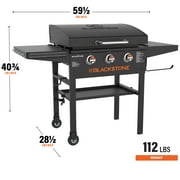 Blackstone 3-Burner 28 XL Griddle with Hood in Black