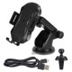 thumbnail image 1 of Soporte para teléfono móvil de carga rápida automática de inducción 10W con cargador inalámbrico de plástico para coche NX318, 1 of 8