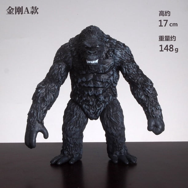 17-24cm Godzilla VS Kingkong de gran tamaño Gojira pegamento suave King Ghidorah figura de acción articulaciones móviles modelo juguetes para chico regalozhangyuxiang