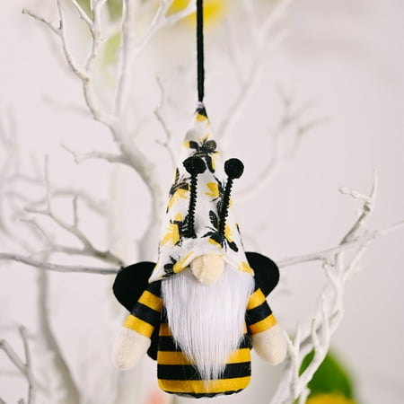 

Festive Hanging Decoration With Lights Lightable Doll Hanging Decoration With Stripes Festive Home Decorations Vintage Metal Easter