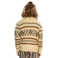 thumbnail image 5 of Costume Agent Lebowski Jeffrey The Dude Zip Up Cardigan Sweater Halloween Cosplay Beige, 5 of 7