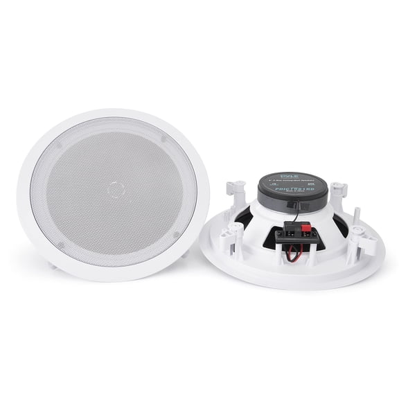 Pyle 8 Inch In Wall In Ceiling 2 Way Home Theater 250W Stereo Speakers (Pair)