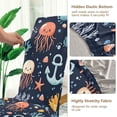 thumbnail image 5 of Yayeee 2 Pack Dining Chair Covers Stretch Parson Chairs Slipcovers Seat Protector, Red Jellyfish, 5 of 6