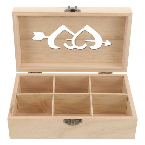 OUNONA Portable Wood Sewing Pin Box Wood Sewing Tools Storage Basket Wood Pin Holder Box