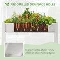 thumbnail image 5 of Dycanpo Raised Garden Bed with Legs and Storage Shelf, Outdoor Planter Box, 47x19x28in, White, 5 of 9