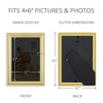 thumbnail image 6 of Langdon House 4x6 Gold Picture Frames, 6 Pack, Prosperity Tabletop Frames, 6 of 6
