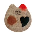 thumbnail image 1 of Creative Cartoon Animal Wool Tea Handmade Cute Anti Scald Water Cup Mat Pad Placemat For Table Kitchen Decoration （Cat Face Style）, 1 of 5