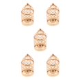 thumbnail image 3 of Guardoinrt Electroplated Metal Birdcage Shape Tea Light B- Candle Holder Rose Gold Type A 5Set, 3 of 6