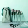 thumbnail image 3 of 13Pcs Makeup Brush Set Soft Fluffy Cosmetic Foundation Powder Eyeshadow Make Up Brush Beauty Tool For Makeup Beginner, Green, 3 of 6