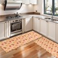 thumbnail image 3 of Kitchen Rugs Sets Of 2,Orange Christmas Gingerbread Man Pattern Anti Fatigue Kitchen Mat Rugs Non Slip Washable,Decorative Kitchen Floor Mats for Kitchen,Sink,Laundry,17"X47", 3 of 5