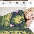 thumbnail image 3 of Orinice Pickle Blanket Green Gifts for Women Men Kids Blanket Soft Fuzzy Flannel Plush Food Throw Blankets for Couch Sofa Bed Home Decorative Blankets All Season  40x50in, 3 of 6