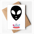 thumbnail image 1 of Universe Alien Monster Head Portrait Happy Birthday Greeting Cards Envelopes Blank, 1 of 3
