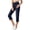 Black, variant on SOFTCCLO Capri Pants for Women Slim Washed Denim Trousers Slight Stretch 7/8 Length Casual Womens Pants Black L