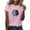 Pink, variant on Cilsoka Shirts for Women Over 40 Womens Crop Tops Summer Graphic Tees for Women Plus Size Peasant Blouses for Women Cotton My Orders Placed