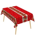 thumbnail image 7 of Nanqianyi Poinsettia Rectangle Tablecloth,Waterproof Stain Resistant Christmas Table Cover,52x70 Inch, 7 of 7