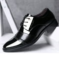 thumbnail image 3 of Men's Patent Leather Business Shoes Slip On Dress Loafers Classic Pointed Toe Formal Tuxedo Shoes, 3 of 5