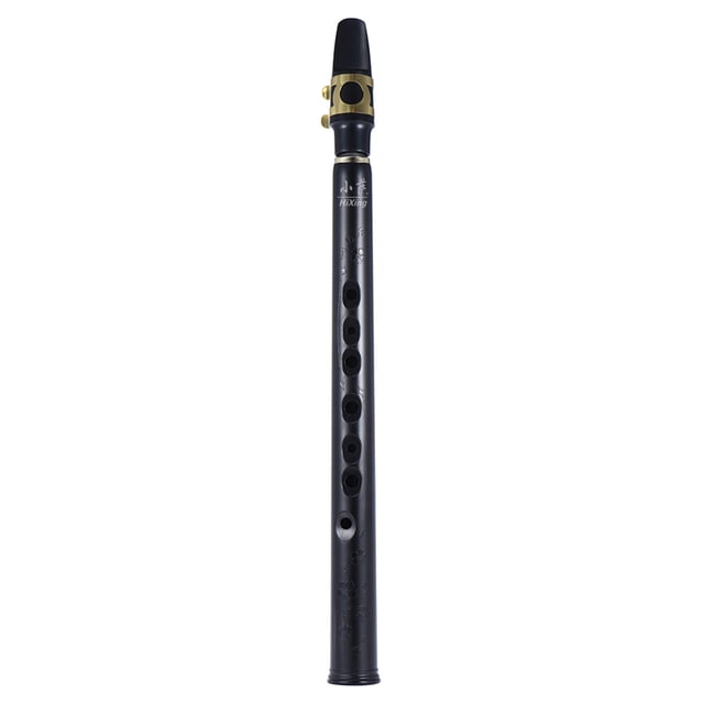 Saxofón MinHiXing Pocket Bb Saxofón Sax ABS con boquillas de alto 10 piezas Bolsa de transporte de caña Instrumento de viento de madera HiXing Saxofón