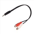 thumbnail image 2 of 4piezas 3.5mm Adaptador Estereo Jack de Auriculares A 2 Jack Adaptador Cable de Audio, 3,5 mm Macho A 2x Hembra, 2 of 4