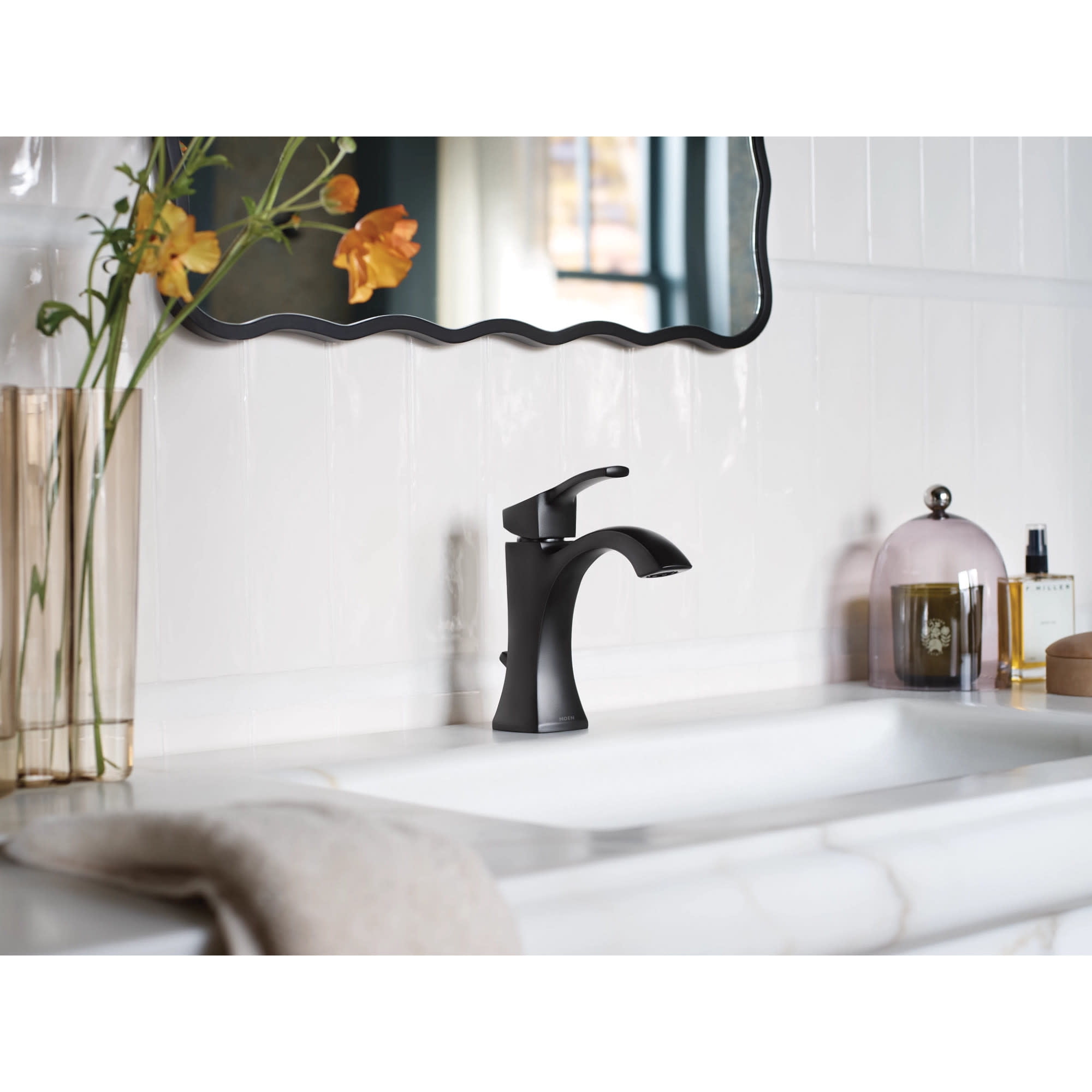 Moen Voss Oil Rubbed Bronze One-Handle Bathroom Faucet