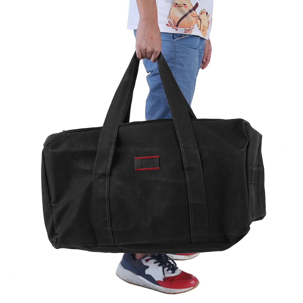 Black Large Capacity Casual Men bags Military Canvas Gym Duffle Shoulder Bag for men Zipper Luggage Handbags For Travel... by musiccrazyor@gmail.com