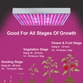 thumbnail image 4 of Hytekgro 12.20" 45W LED Low-Heat Indoor Grow Light, Red Blue White 6500K (2 Count), 4 of 7