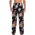 thumbnail image 3 of Xecao Hibiscus Rose Men's Straight Lounge Pajama Pants: The Ultimate in Comfortable Sleepwear, 3 of 9