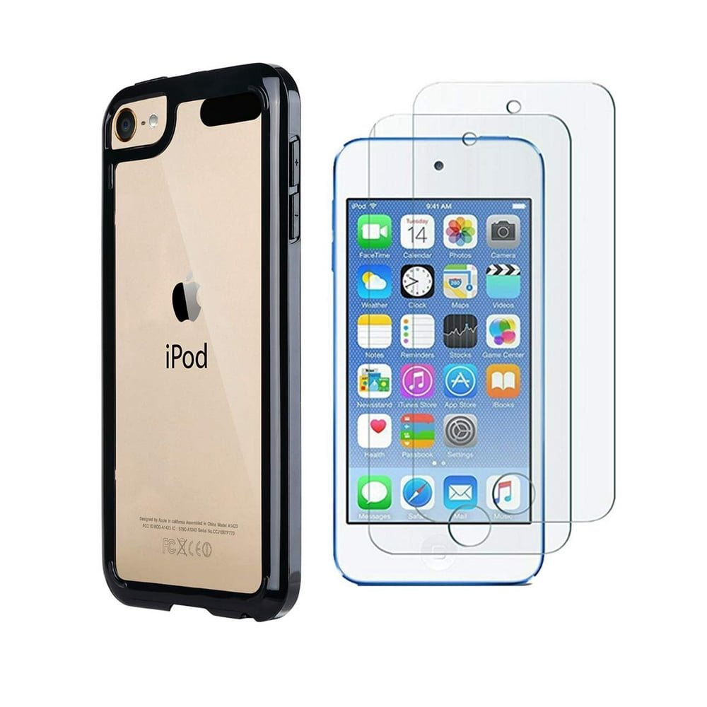 iPod Touch 7 Clear Case with Bulitin Screen Protector,ULAK iPod Touch
