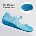 thumbnail image 5 of Ecetana Girls Jelly Sandals Princess Costumes Flats Shoes Cosplay Birthday Party Dress Up Shoes for Kids Toddler, 5 of 7