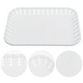 thumbnail image 4 of 2 Pcs Rectangular Bread Tray Durable Food Tray Simple Cake Tray Snack Plate, 4 of 8