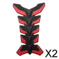 thumbnail image 1 of 2 pegatinas protectoras de goma 3D para tanque de combustible de motocicleta, pegatinas universales 2 piezas, 1 of 7