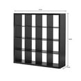 Better Homes & Gardens 16Cube Storage Organizer, Solid Black