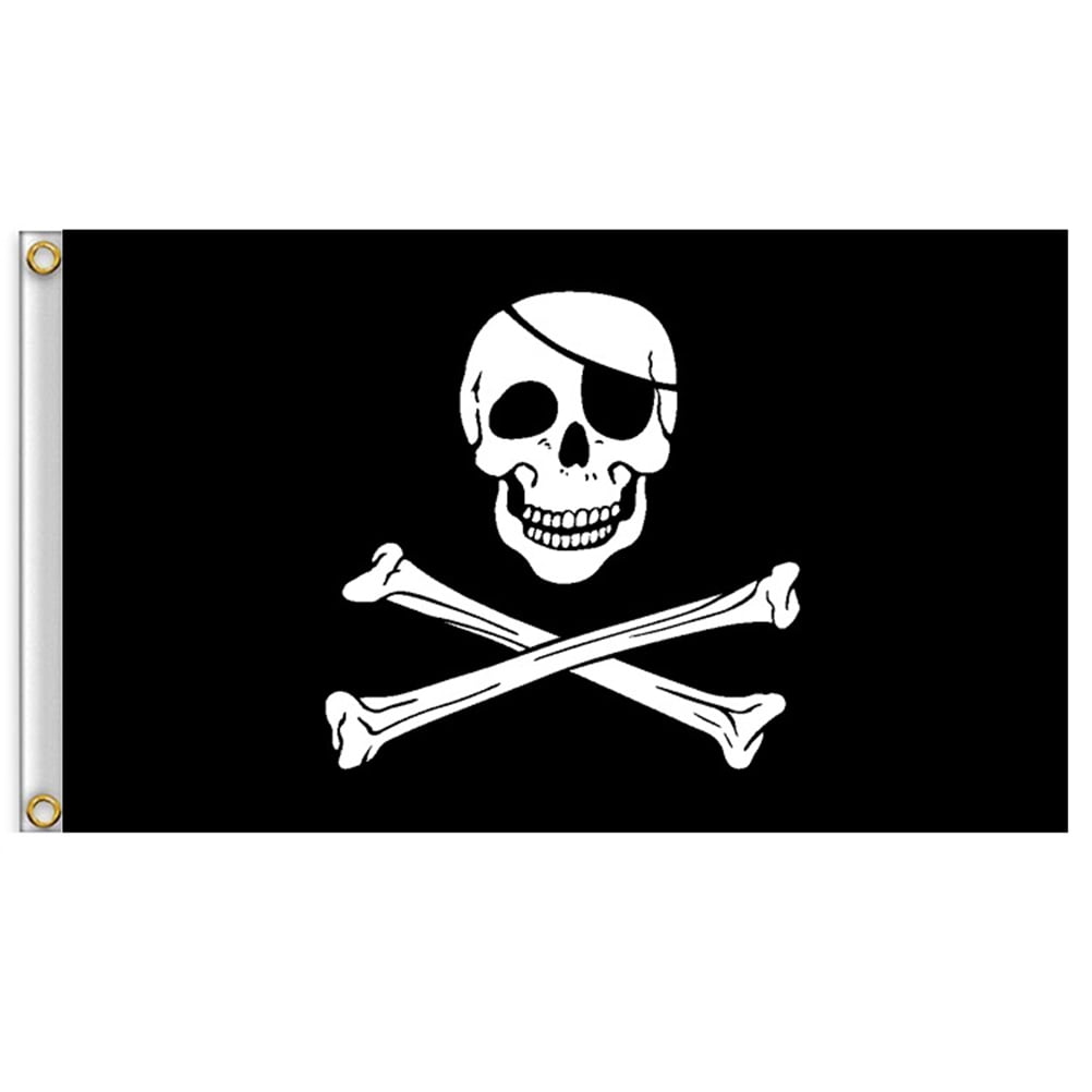 Bandiera Pirata Jolly Roger - Dimensioni 12x18 Pollici, Per - Foto 4