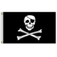 thumbnail image 3 of Halloween Jolly Roger Banner Skeleton Pirate Flags Bunting For Halloween Party Pirate Party, 3 of 8