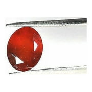 4.00Cts Natural Red Garnet Axinite Oval Cut Beautiful Gemstone