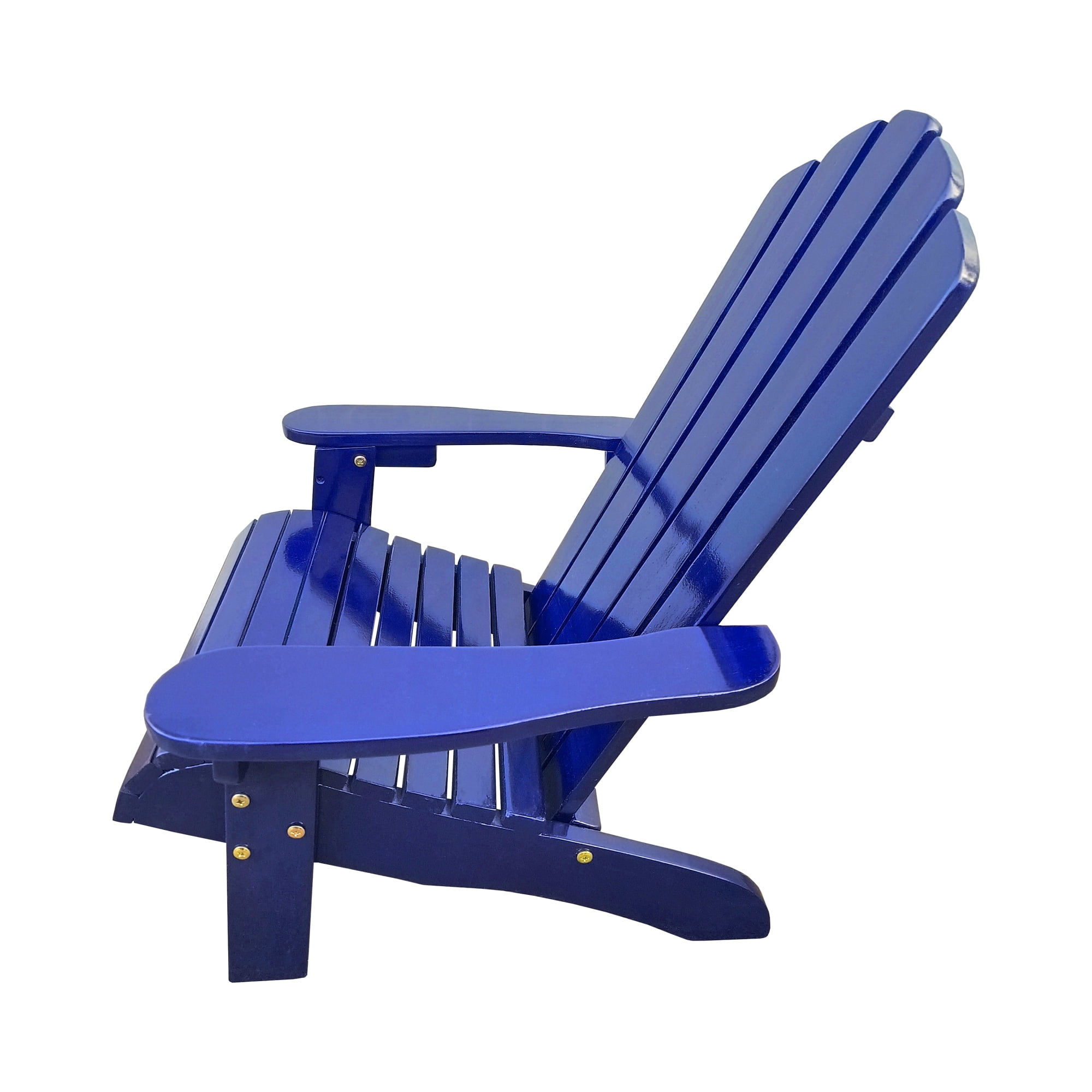 Olurrisa Solid Poplar Wood Adirondack Chair White – Comfortable Patio/Porch/Deck/Garden Chair, Assembly Required
