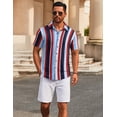 thumbnail image 3 of COOFANDY Casual Shirt for Men Button Down Shirts Short Sleeve No Tuck Shirts for Office Casual Wear, 3 of 6