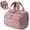 Dark Pink, variant on Toiletry Bag for Women, Wide-Open Makeup Bag with Handle, Puffy Quilted Cosmetic Bag for Travel Size Toiletries, Dark Pink