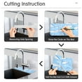 thumbnail image 5 of Winter Series Pattern Single Compact Faucet Drying Pad 14.7x5.4in Absorbent Mat for Small Sinks, Vanity Countertops, 5 of 10