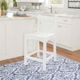 thumbnail image 2 of Linon Malvern Solid Wood Commercial Grade Set of Two Counter Stools in White, 2 of 14