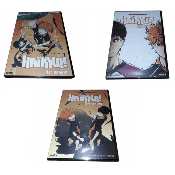 Haikyu!! Complete Series Seasons 1-3 (DVD)
