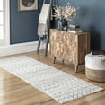 thumbnail image 3 of nuLOOM Moroccan Blythe Distressed Area Rug, Gray, 2' 8" x 8', 3 of 3