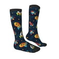 thumbnail image 3 of Balery Spaceships And Stars Fun Novelty Socks Men'S Women'S Crew Socks Funny Crazy Novelty Socks Quirky And Cool Socks, 3 of 9