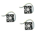 thumbnail image 1 of 3Pcs 70X70X15mm 12V 4 Pins PWM PC Computer Case CPU Cooler Cooling Fan Black, 1 of 4
